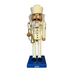 Nutcracker Navy Bugler Wood Nutcracker 2009 Limited Edition #4812 15" Tall GC